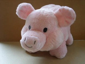 Piggy Thrifters Pink Plush Piggy Bank 9" Soft Animal Adventure 2018 - Picture 1 of 6