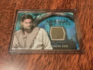 STARGATE ATLANTIS ARCHIVES COSTUME CARD RONON DEX  2005 RITTENHOUSE JASON MOMOA - Picture 1 of 2