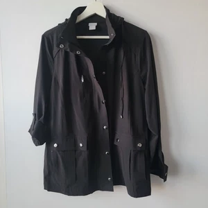 Chico's Zenergy Damen Utility Jacke mit Kapuze Gr. 12 Taschen - Bild 1 von 7