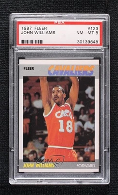 Fleer John Williams Hot Rod Williams 1987-88 #123 PSA 8 novato radiocontrol Foto 1 de 2