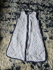 Saco de dormir HB 6-12 meses blanco y azul con flechas - Imagen 1 de 3