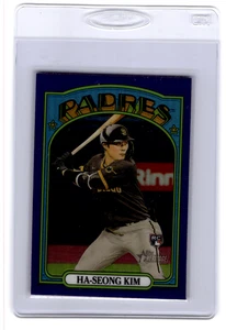 Ha-Seong Kim 2021 Topps Heritage High Number Purple Refractor Padres RC #619 - Picture 1 of 2