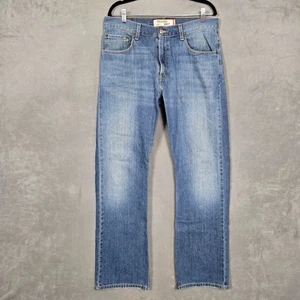 Levis 557 Jeans Mens 34x34 Blue Relaxed Boot Bootcut Y2K 100% cotton - Picture 1 of 10