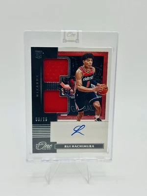 2019 Panini One and One Rui Hachimura RPA Rookie Patch Auto /75 - Image 1 of 2