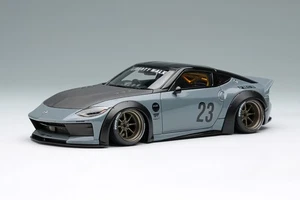 Make Up LB023C 1/43 lb nation Fairlady Z RZ34 RS Watanabe 8spoke wheel Gray - Picture 1 of 7
