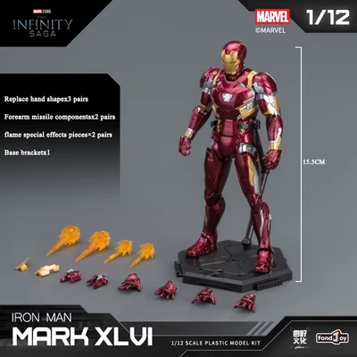 NEW Original  Anime Figure Iron Man MK46 Model Kit 1/12 Infinity Saga Ironman Ma - Image 1 of 4