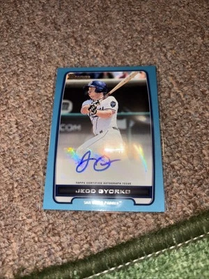 2012 Bowman - JEDD GYORKO - blue autograph RC  #493/500! - card #BPA-JG - Image 1 of 2