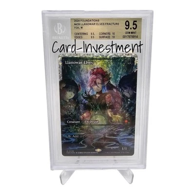 BGS 9,5 GEMA COMO NUEVA MTG Fundaciones Llanowar Elfos Fractura Lámina #439 - Imagen 1 de 2