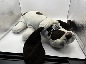 "Cachorro libra vintage 1985 18"" blanco con manchas marrones oscuras excelente estado" - Imagen 1 de 4