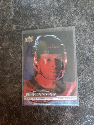 2025-26 Upper Deck Series 1 Canvas Carter Verhaeghe Card# C-32 - Image 1 of 2