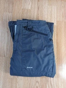 Rohan Fleece Lined Walking Hiking Trouser D/GREY Size 30 - Picture 1 of 5