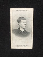1902 - Wills Football Series - #5 W.S.Maxwell - Cigarette Card
