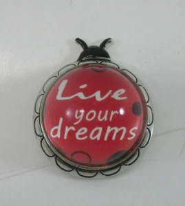 X1 Live your dreams LUCKY LADYBUG CHARM FIGURINE Inspirational ganz - Picture 1 of 7