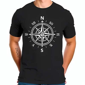 Stylish Black Short-Sleeved T-Shirt with White Rose Design - Theme  -All-cotton - Picture 1 of 4