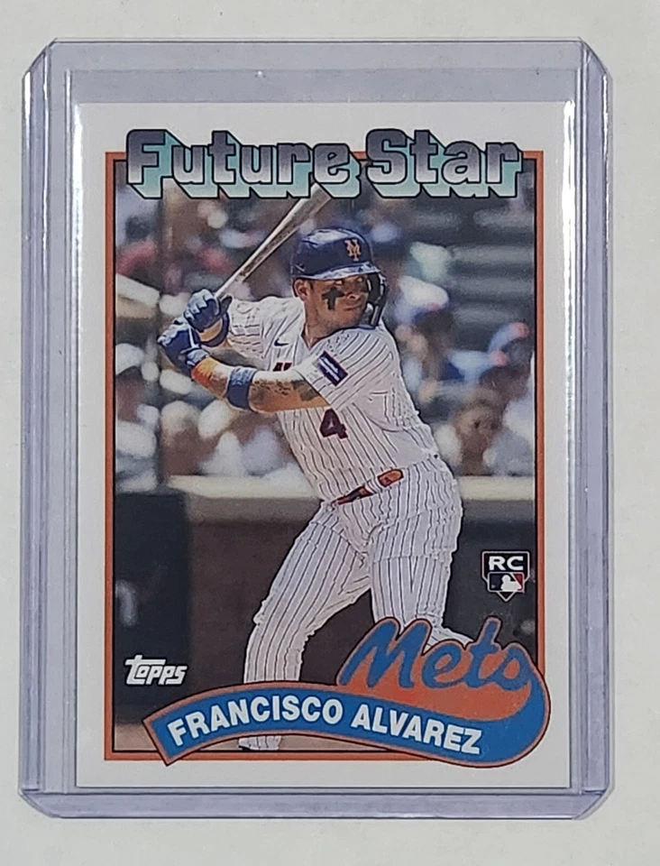 2023 Topps TBT FRANCISCO ALVAREZ Future Star RC ROOKIE Card #105 - New York Mets - Image 1 of 2