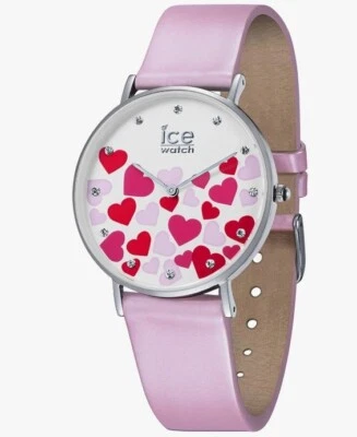 Ice Watch City Love White Dial Hearts Pink Leather Strap Women's Watch – 013373 - Image 1 of 4