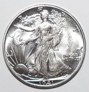 Medio dólar Walking Liberty 1941 D elección BU (D170) - Imagen 1 de 2