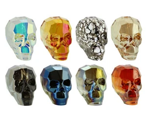 Superior PRIMERO 5750 Skull Kristall Perlen * versch. Farben & Größen - Picture 1 of 20