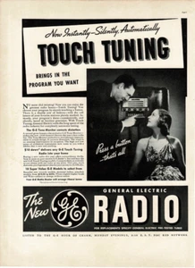 1937 GE General Electric Radio Model F-107 Floor Console Vintage Print Ad 5 - Picture 1 of 1