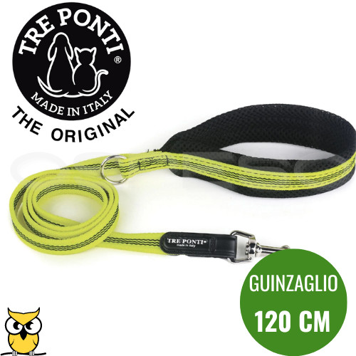 Guinzaglio Gommato Herm Sprenger - Giallo Fluò, 120 Cm, Riflettente, Con Cinturino Da Polso - Foto 5