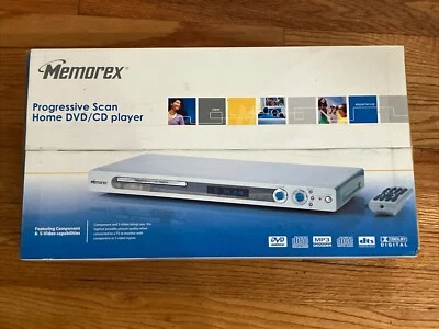 NUEVO en CAJA ~ Reproductor de DVD/CD/MP3 de escaneo progresivo Memorex MVD2042 con control remoto Foto 1 de 2