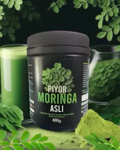 Moringa Oleifera Blattpulver DAUN KELOR 400g Premium Pure Original - Bild 1 von 3