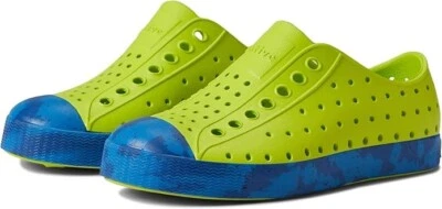 Zapatos Nativos Z4021* Unisex Niños Verde/Azul Jefferson Sin Cordones Talla C11 Foto 1 de 4