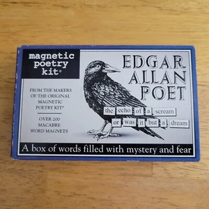 NEW Edgar Allan Poe Poet Magnetic Poetry Kit By Dave Kapell Over 200 Magnets - Picture 1 of 4