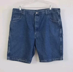 Wrangler Herren Arbeitsshorts Gr. 42 blau Jeans Denim Carpenter 3XL Baumwolle Baggy Y2K - Bild 1 von 19