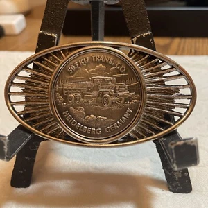 503rd Transportion Company Patton Barracks Heidelberg Germany Belt Buckle 1980s - Picture 1 of 8