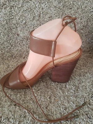 Splendid Strappy Gladiator Sandals High Heels  Brown Slide Sandal Open Toe  8.5 - Image 1 of 4