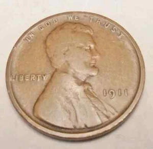 1911 Lincoln Wheat Cent Fine - Bild 1 von 2