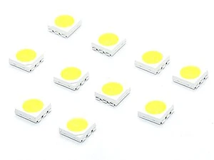 100x SMD LED 5050 Chip kalt HIGHPOWER - weiße SMD white blanch Díode weiß Stück - Bild 1 von 2