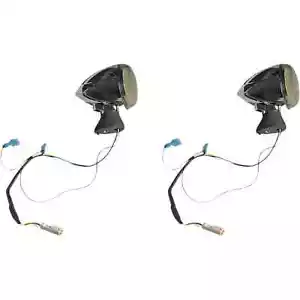 Custom Dynamics ProBEAM Dynamic Ringz Front LED Turn Signals Chrome Scout 15-24 - Picture 1 of 2