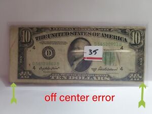 1950-B USA $10 Ten Dollar Federal Note ☆BLUE SEAL ☆Circulated Banknote Bill US