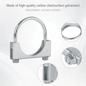 1.5" 2" 2.25" 2.5" 3" 3.5" 4" 4.5" 5" 6" Muffler/Exhaust Pipe U-Bolt  Clamp - Bild 1 von 7