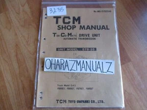 TCM Forklift 578-25 FD50/60/70/80 Z7 Automatic Transmission Shop Manual - Picture 1 of 1