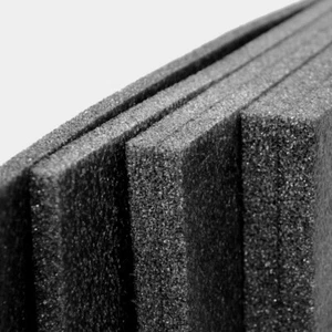 10 X LASTRA IN POLIETILENE ESPANSO NERO 37X79 CM SP. 8 MM IMBALLAGGI PACCHI - Foto 1 di 1