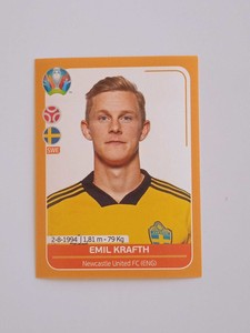 No. SWE11 Emil Krafth Sweden - Euro 2020 Preview Orange Panini