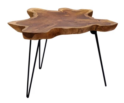 Legno Teak Klapptisch Tavolino da Salotto Tavolo IN Pieghevole Soggiorno - Immagine 1 di 4