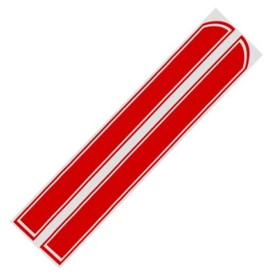 2x Racing Sports Stripe Sticker Car Hood Body Bonnet Side Strips Vinyl Decal - Image 1 of 4