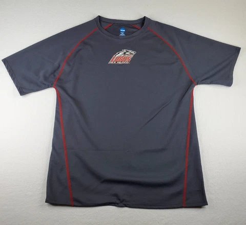 NCAA T Shirt Men's LARGE Lobos University of New Mexico UNM Gray Dri Fit READ Cover