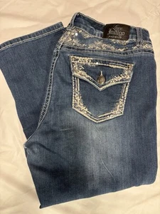 Love Indigo Cropped Jeans Size  #8 - Picture 1 of 5