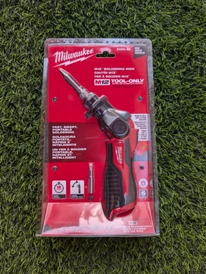 Soldador inalámbrico Milwaukee M12 2488-20 calentamiento rápido, cabezal pivotante, herramienta Foto 1 de 2