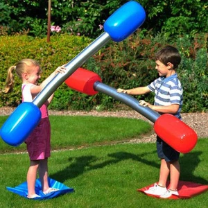 Inflatable Gladiator Jousting Yard Game Sports Challenge Outdoor Set - Foto 1 di 7