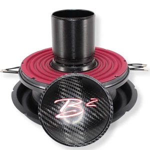 B2 Audio Rampage 10" Re-cone Kit Drop 1-Ohm 3" Coil Carbon Fiber - Picture 1 of 8