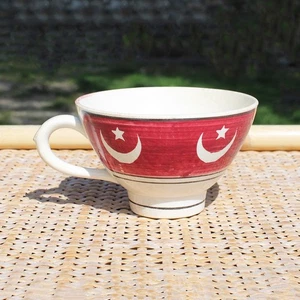 Ancienne tasse / moque en faïence de Digoin Sarreguemines motifs orientalistes - Picture 1 of 7