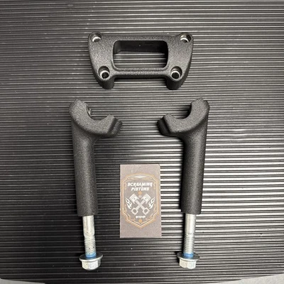 Risers genuínos Harley M8 Street Bob Breakout FXDR Low Rider ST 4.5" PRETO 18-25 - Imagem 1 de 4