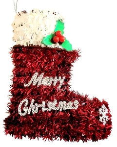 Decorazione Stivale Calza Natalizia. Pennello.  - Foto 1 di 6