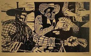 Lon Megargee : The Gamblers : Archival Art Print - Picture 1 of 2